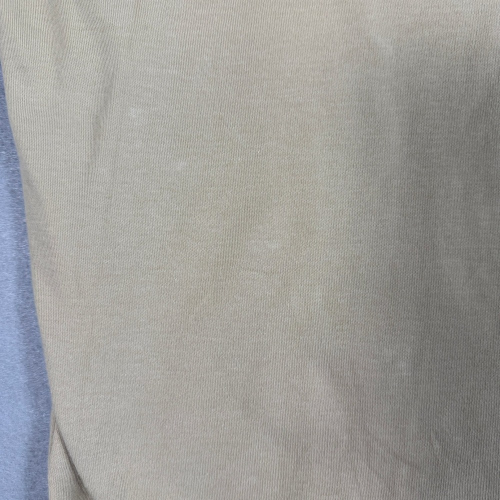 Vintage Polo Ralph Lauren Mens Polo Shirt M Tan Cotton Crest Logo Short Sleeve - Picture 13 of 13